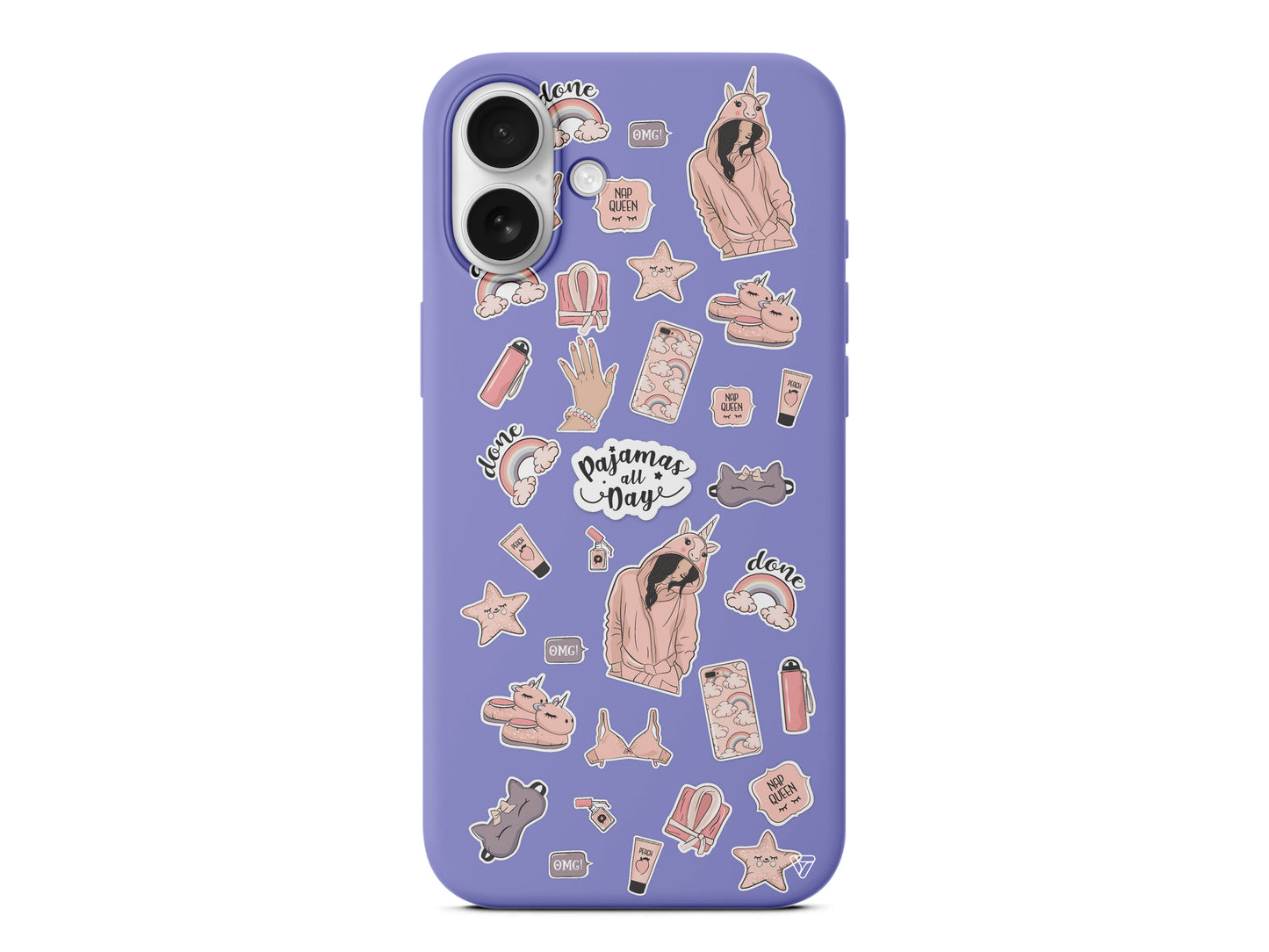 Pajamas All Day Lansman Model İçi Kadife Silikon Telefon Kılıfı – Plus Serisine Özel