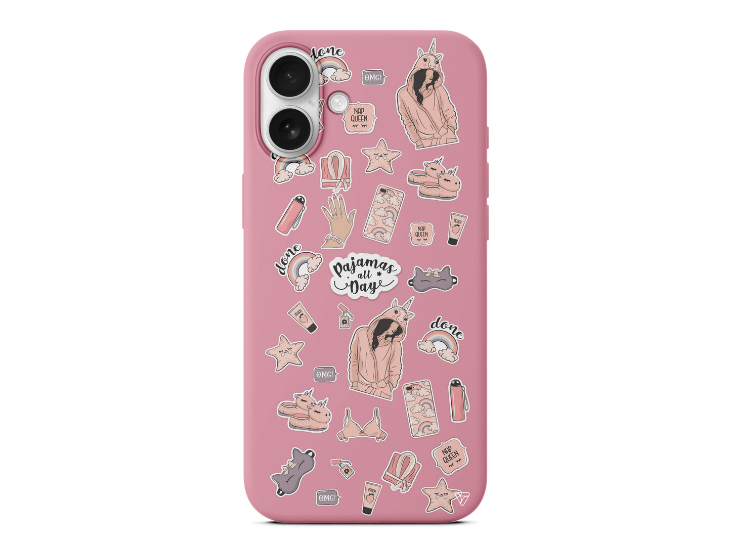 Pajamas All Day Lansman Model İçi Kadife Silikon Telefon Kılıfı