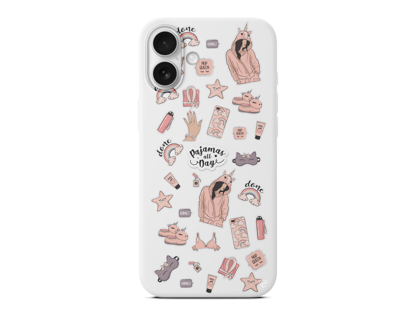 Pajamas All Day Lansman Model İçi Kadife Silikon Telefon Kılıfı