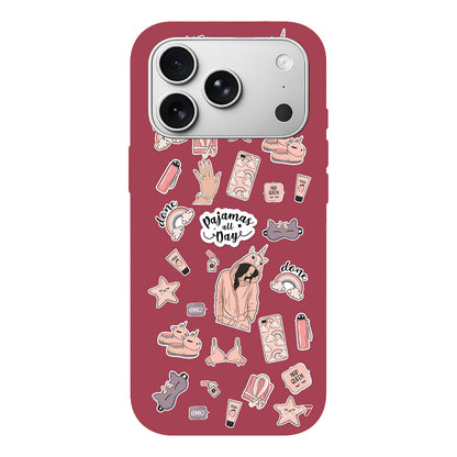 Pajamas All Day Lansman Model İçi Kadife Silikon Telefon Kılıfı