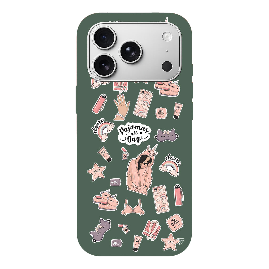 Pajamas All Day Lansman Model İçi Kadife Silikon Telefon Kılıfı