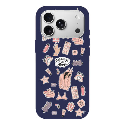 Pajamas All Day Lansman Model İçi Kadife Silikon Telefon Kılıfı