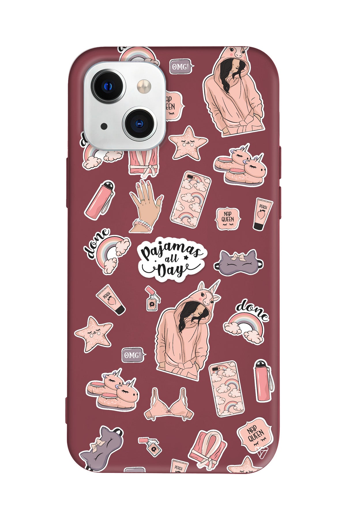 Pajamas All Day Lansman Model İçi Kadife Silikon Telefon Kılıfı