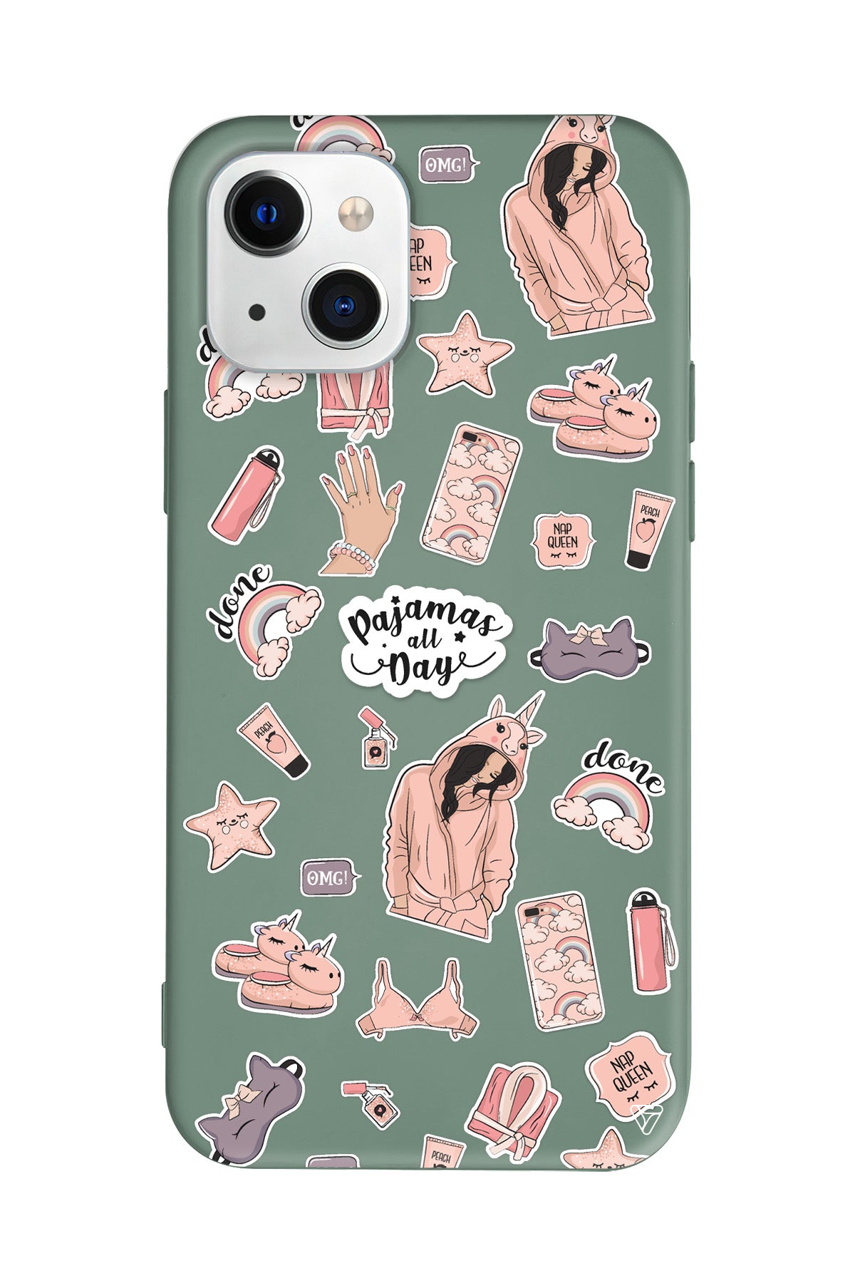 Pajamas All Day Lansman Model İçi Kadife Silikon Telefon Kılıfı – Plus Serisine Özel