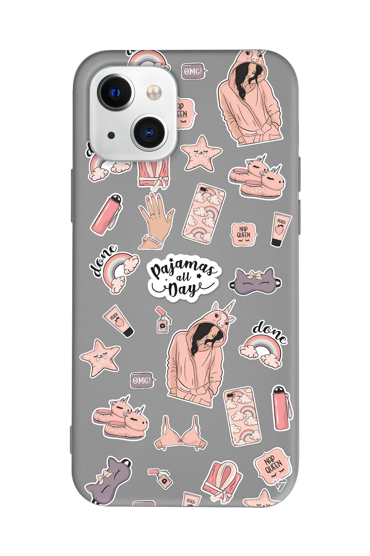 Pajamas All Day Lansman Model İçi Kadife Silikon Telefon Kılıfı