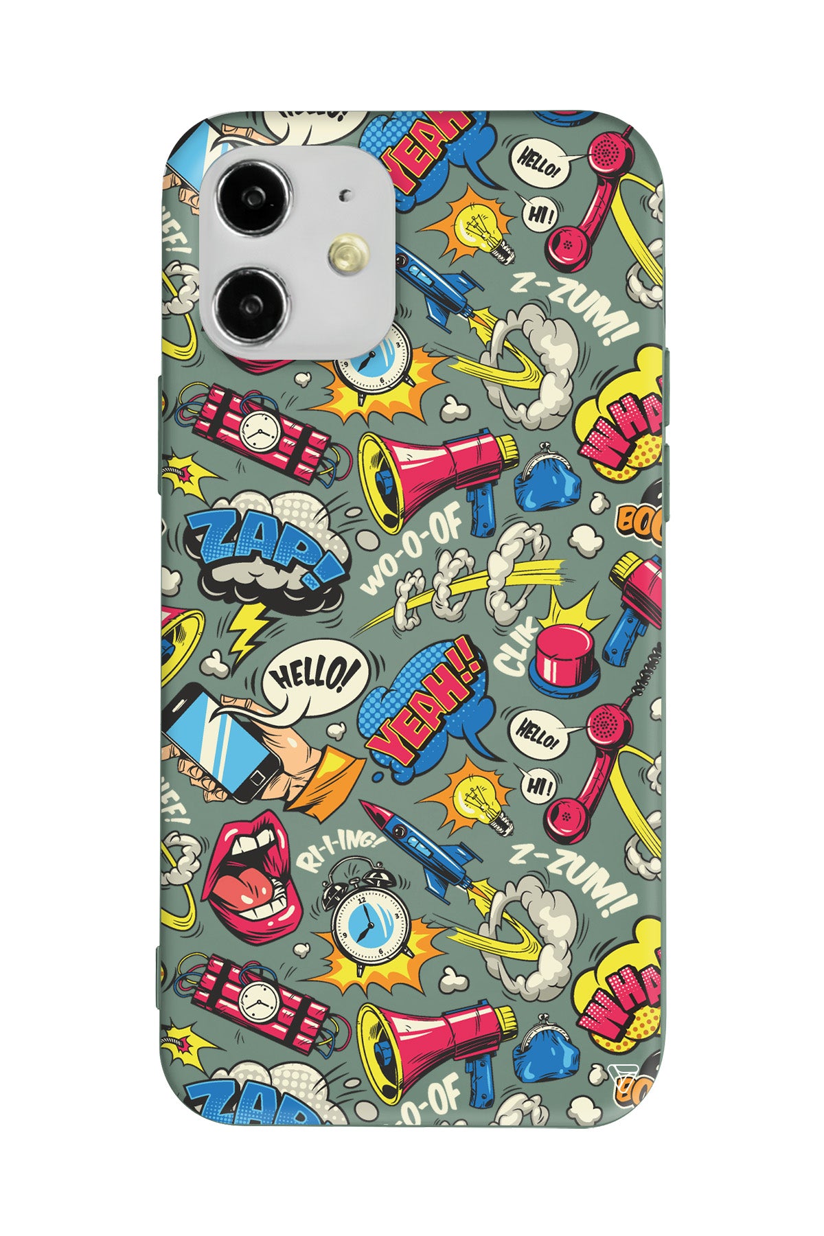 Cizgi Roman Lansman Model İçi Kadife Silikon Telefon Kılıfı