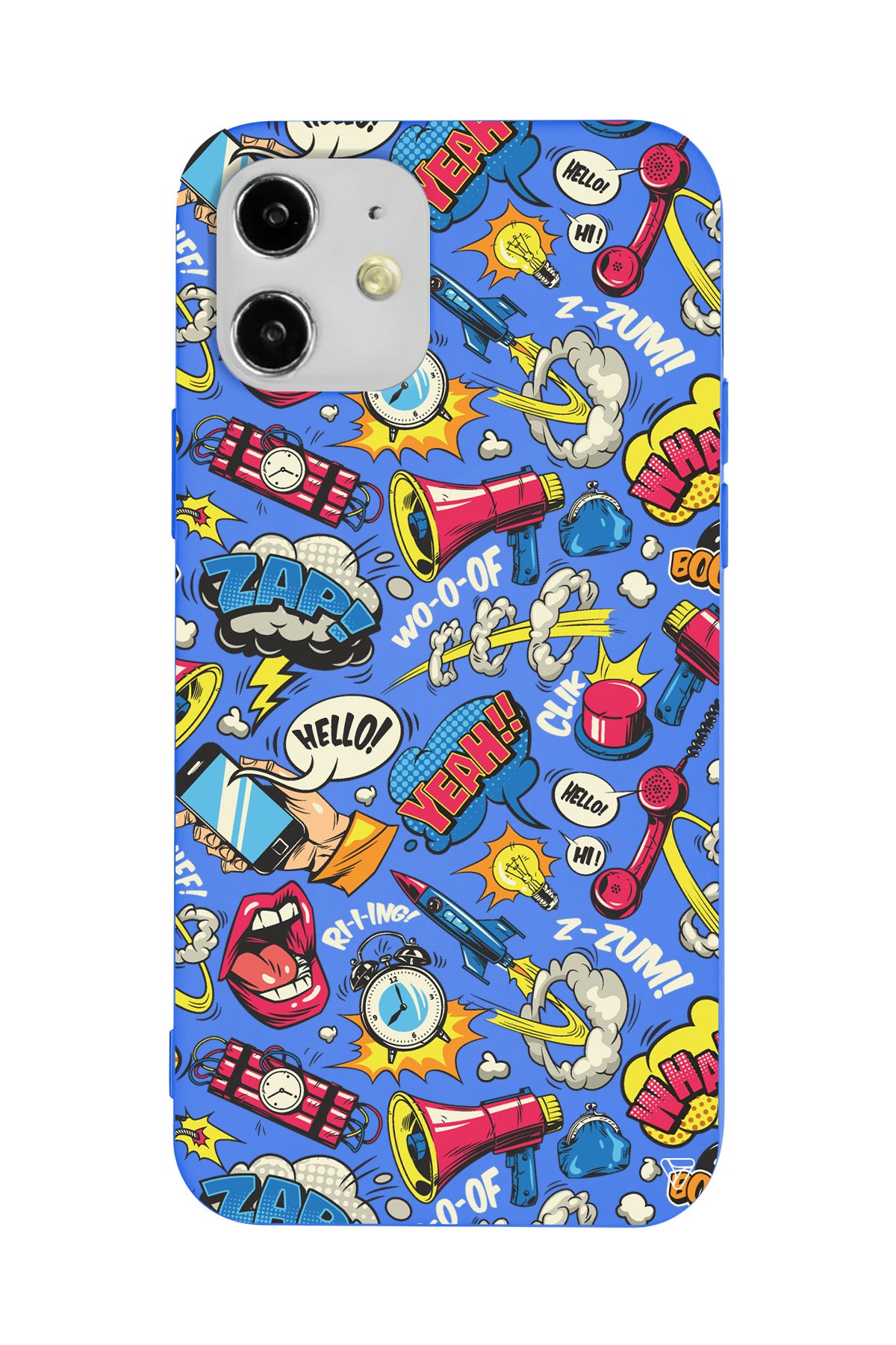 Cizgi Roman Lansman Model İçi Kadife Silikon Telefon Kılıfı