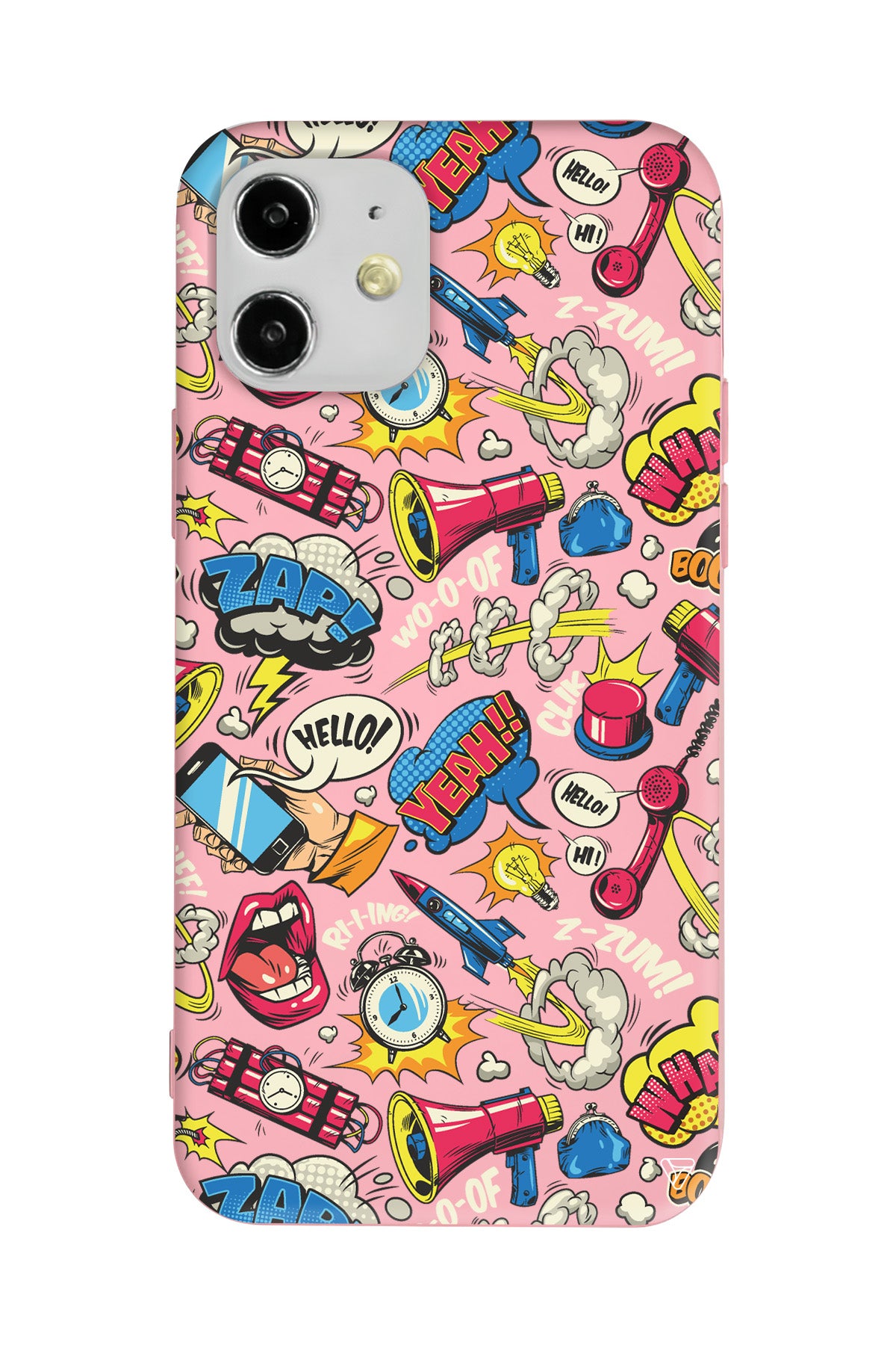 Cizgi Roman Lansman Model İçi Kadife Silikon Telefon Kılıfı