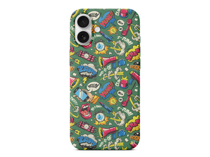 Cizgi Roman Lansman Model İçi Kadife Silikon Telefon Kılıfı