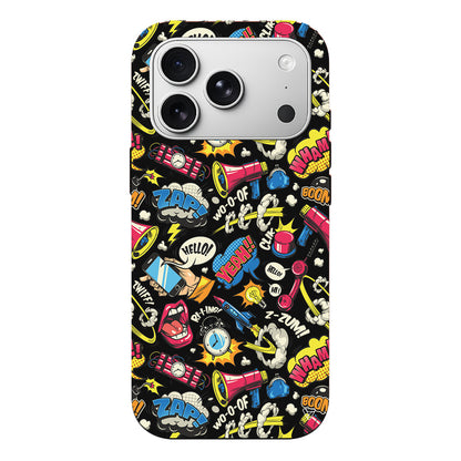 Cizgi Roman Lansman Model İçi Kadife Silikon Telefon Kılıfı