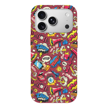 Cizgi Roman Lansman Model İçi Kadife Silikon Telefon Kılıfı