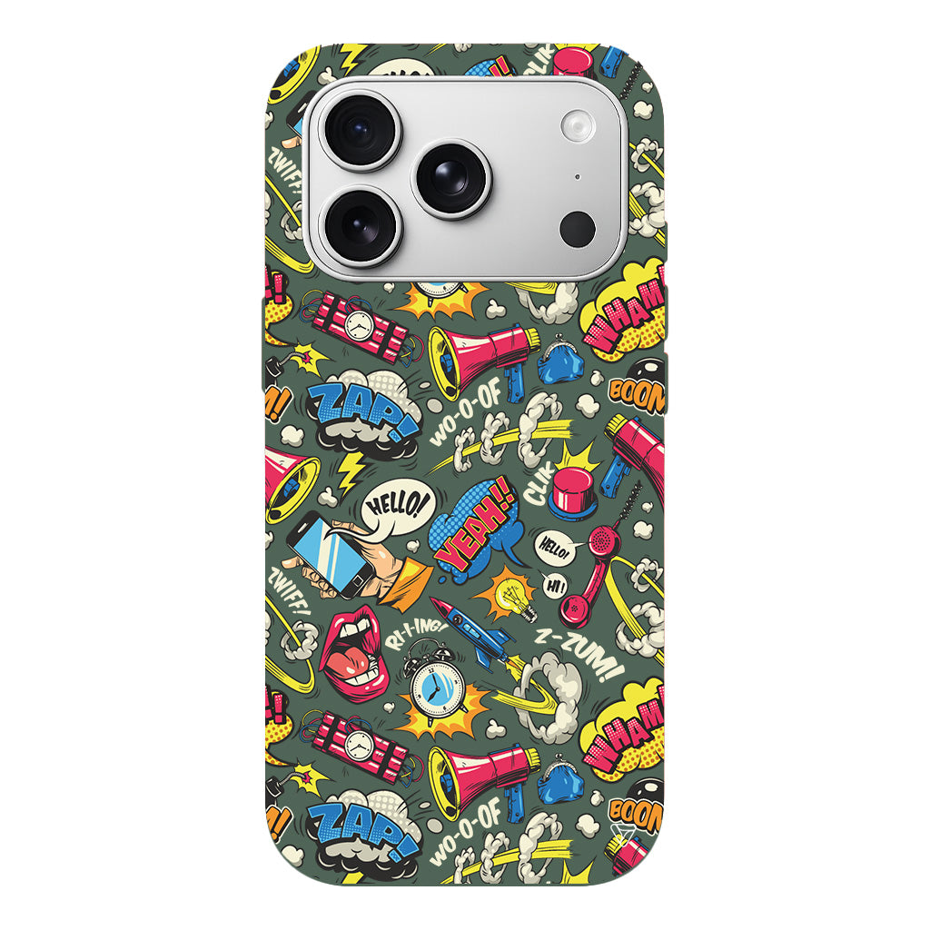 Cizgi Roman Lansman Model İçi Kadife Silikon Telefon Kılıfı