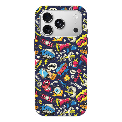 Cizgi Roman Lansman Model İçi Kadife Silikon Telefon Kılıfı