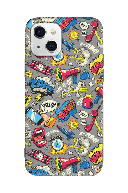 Cizgi Roman Lansman Model İçi Kadife Silikon Telefon Kılıfı – Plus Serisine Özel