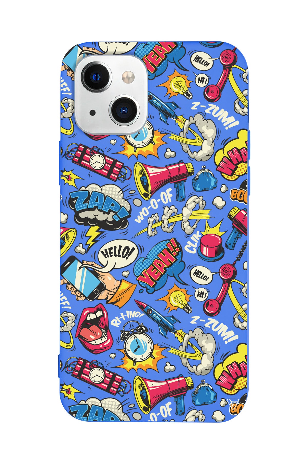 Cizgi Roman Lansman Model İçi Kadife Silikon Telefon Kılıfı