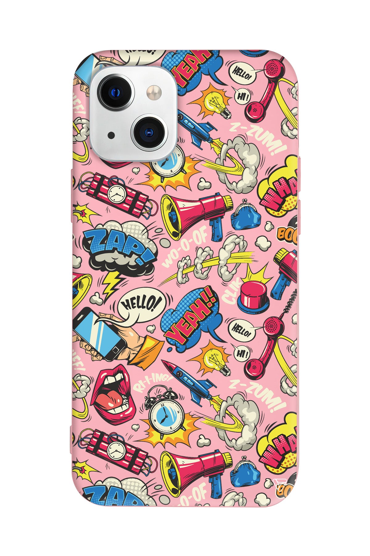 Cizgi Roman Lansman Model İçi Kadife Silikon Telefon Kılıfı