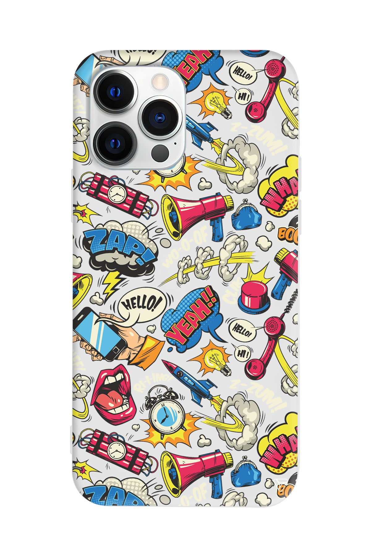 Cizgi Roman Lansman Model İçi Kadife Silikon Telefon Kılıfı