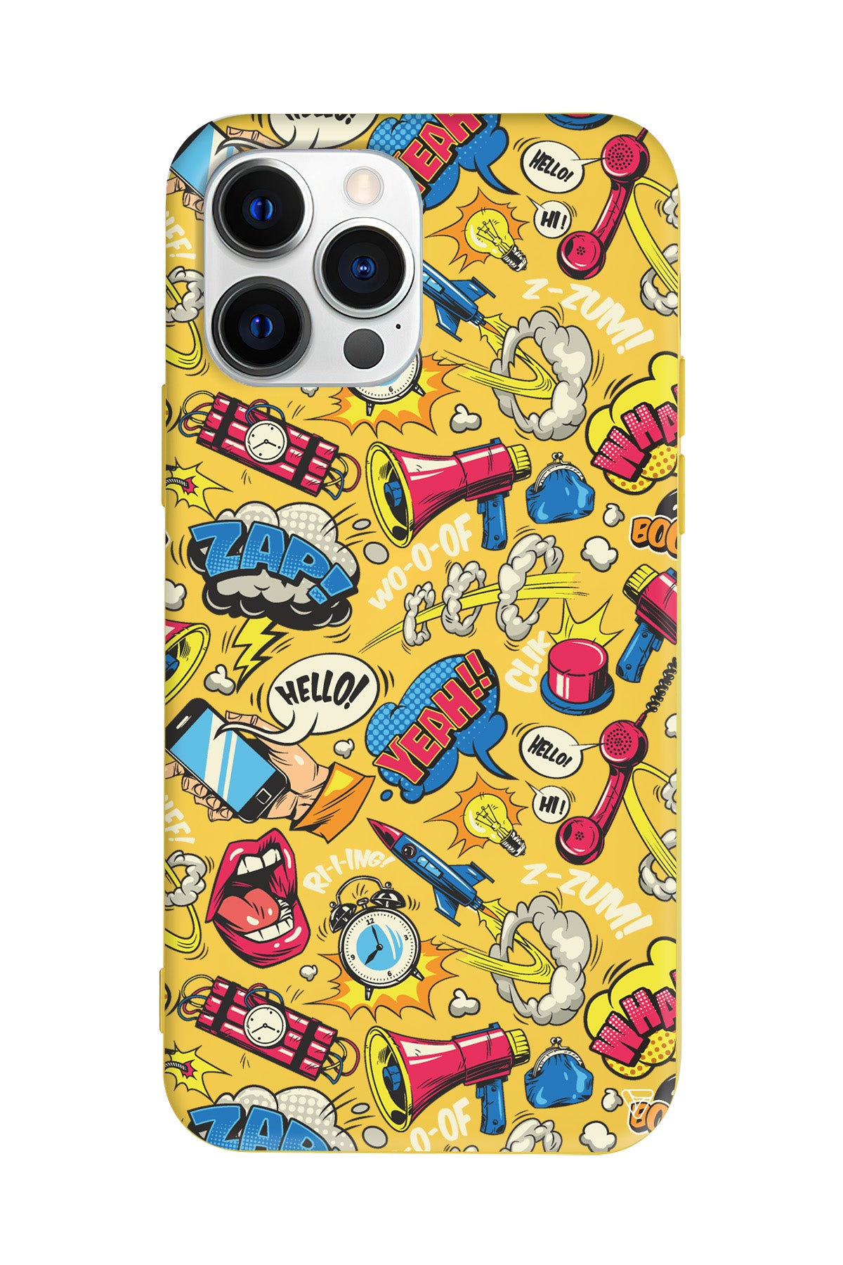 Cizgi Roman Lansman Model İçi Kadife Silikon Telefon Kılıfı