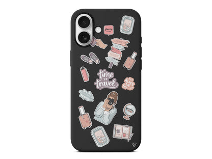 Time Travel Lansman Model İçi Kadife Silikon Telefon Kılıfı