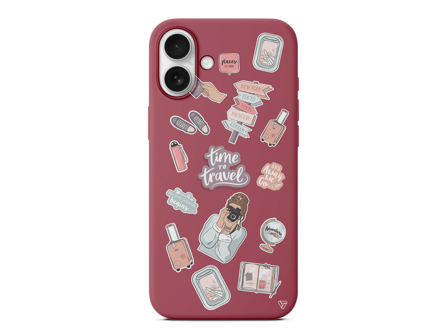 Time Travel Lansman Model İçi Kadife Silikon Telefon Kılıfı – Plus Serisine Özel