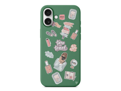 Time Travel Lansman Model İçi Kadife Silikon Telefon Kılıfı – Plus Serisine Özel