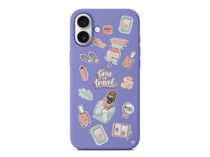 Time Travel Lansman Model İçi Kadife Silikon Telefon Kılıfı