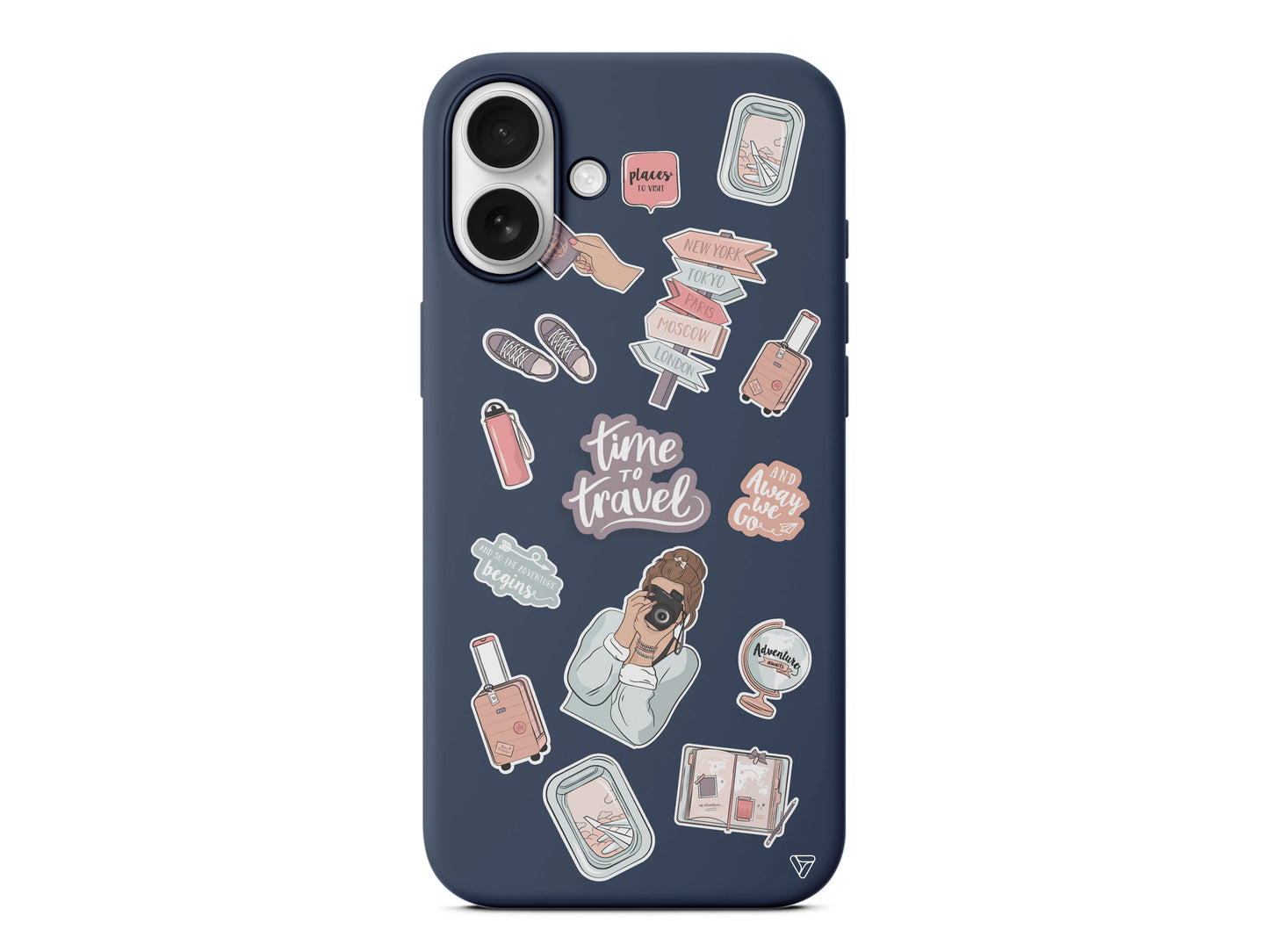 Time Travel Lansman Model İçi Kadife Silikon Telefon Kılıfı