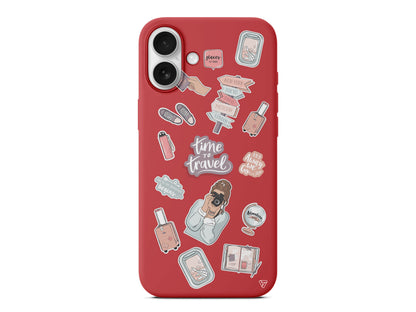 Time Travel Lansman Model İçi Kadife Silikon Telefon Kılıfı – Plus Serisine Özel