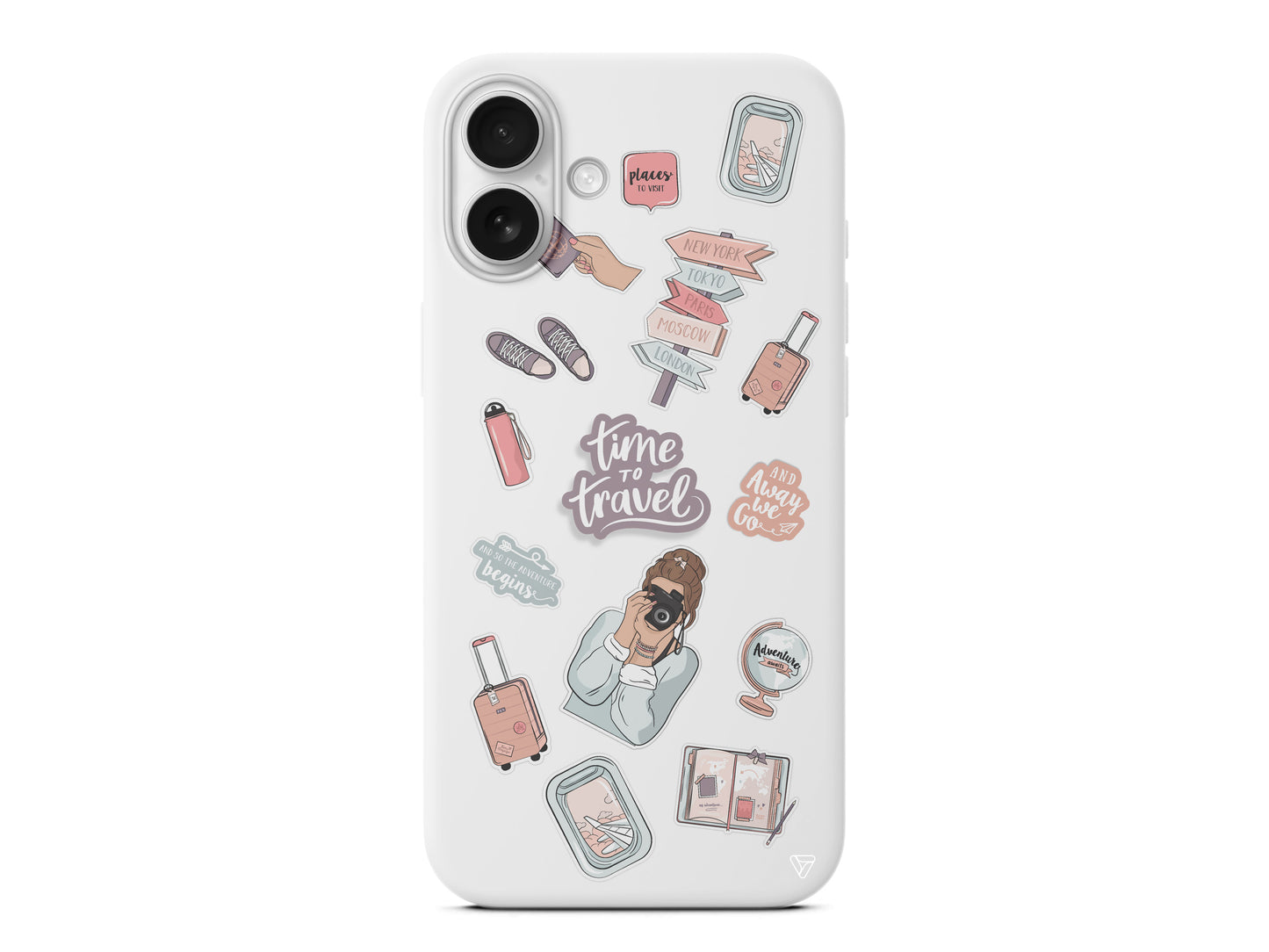 Time Travel Lansman Model İçi Kadife Silikon Telefon Kılıfı – Plus Serisine Özel