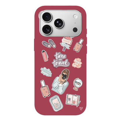 Time Travel Lansman Model İçi Kadife Silikon Telefon Kılıfı