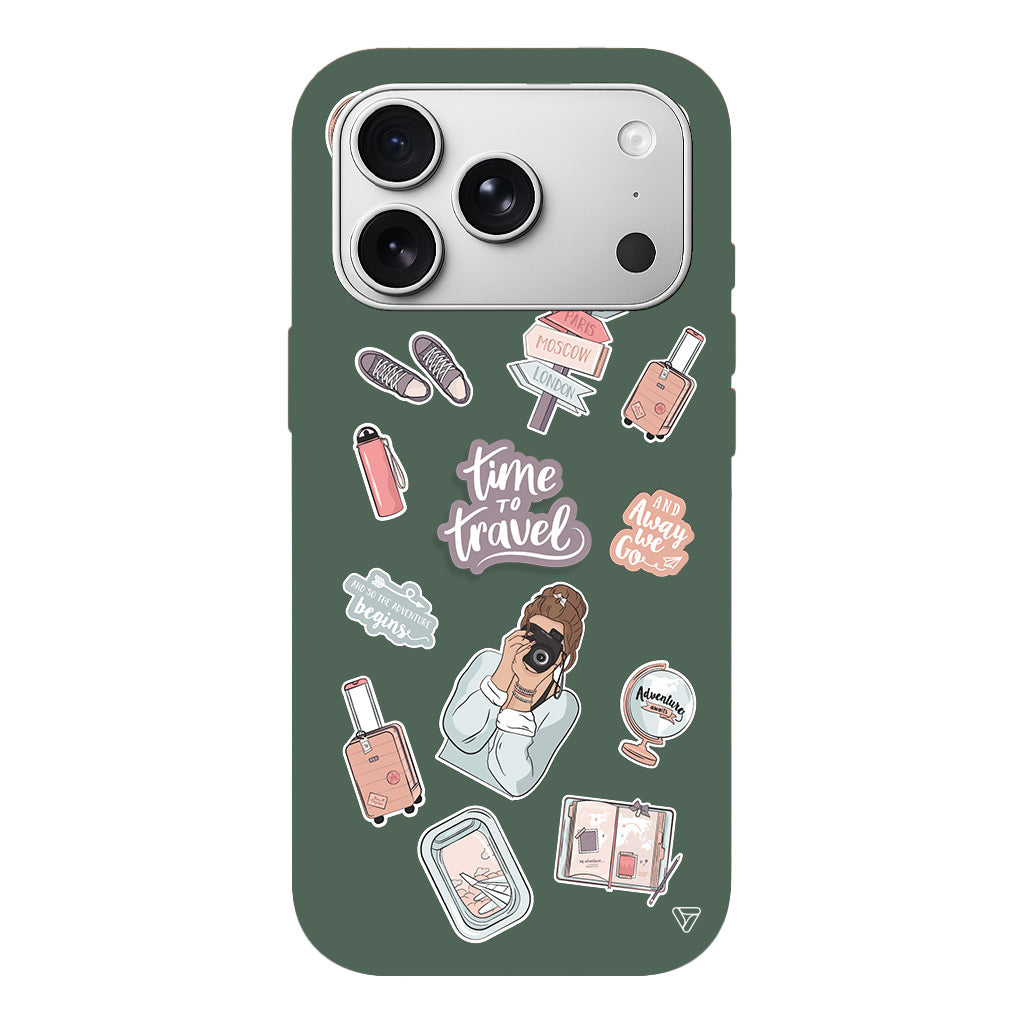 Time Travel Lansman Model İçi Kadife Silikon Telefon Kılıfı