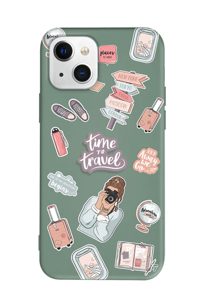 Time Travel Lansman Model İçi Kadife Silikon Telefon Kılıfı – Plus Serisine Özel