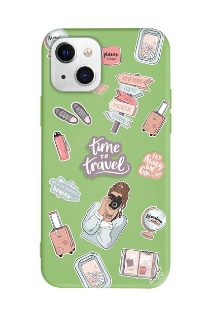 Time Travel Lansman Model İçi Kadife Silikon Telefon Kılıfı – Plus Serisine Özel