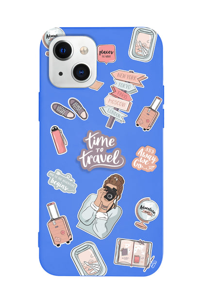 Time Travel Lansman Model İçi Kadife Silikon Telefon Kılıfı