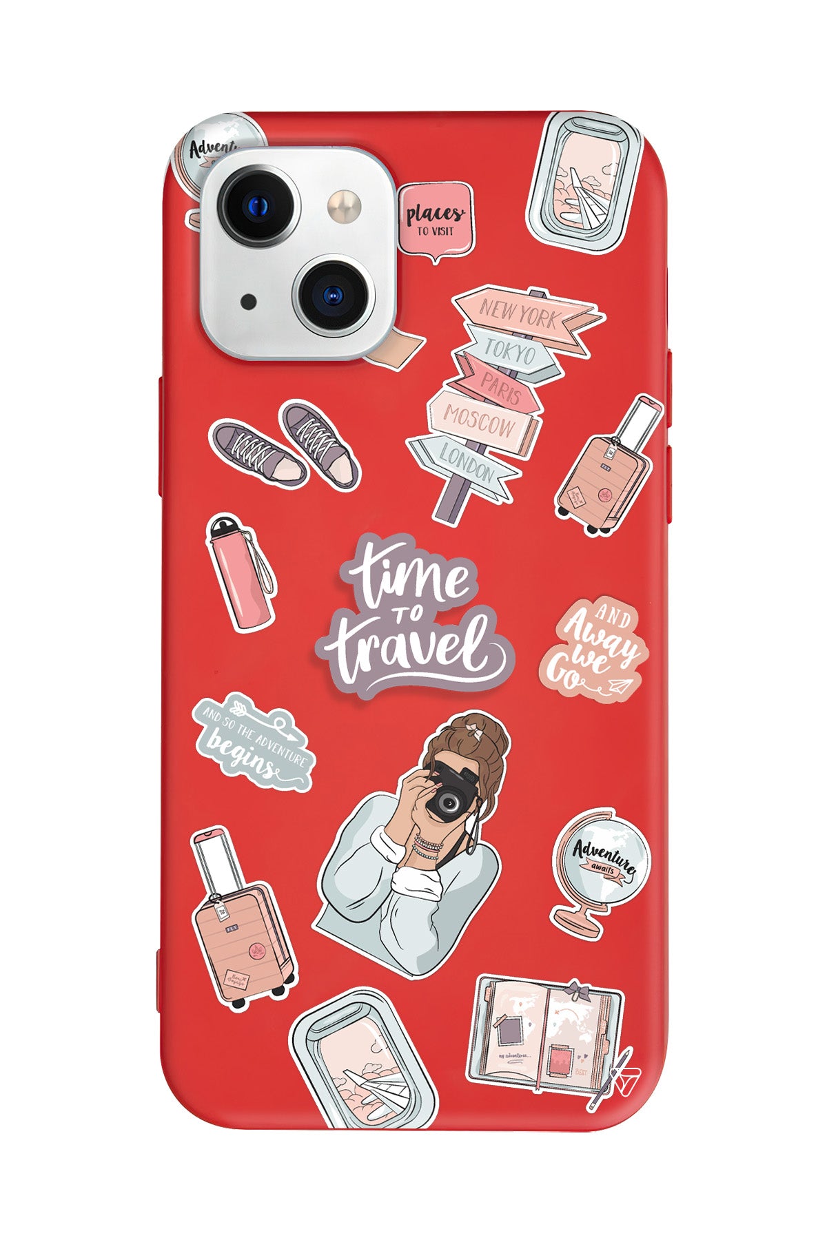 Time Travel Lansman Model İçi Kadife Silikon Telefon Kılıfı – Plus Serisine Özel