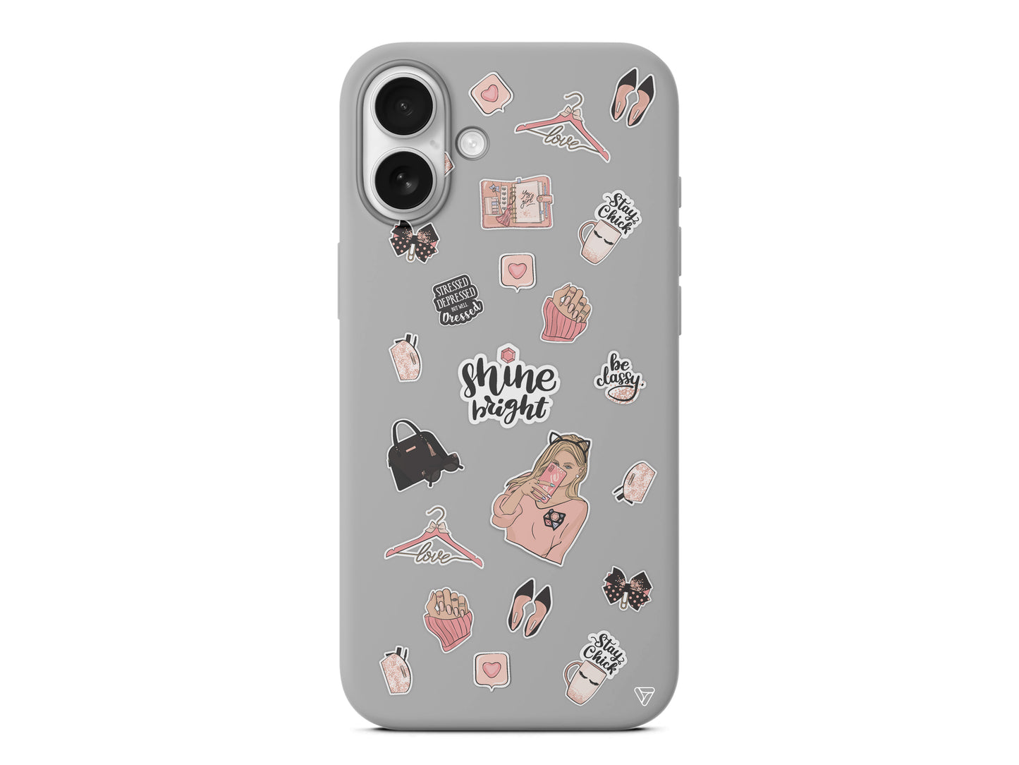 Shine Bright Lansman Model İçi Kadife Silikon Telefon Kılıfı – Plus Serisine Özel