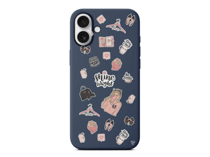 Shine Bright Lansman Model İçi Kadife Silikon Telefon Kılıfı