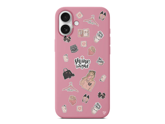 Shine Bright Lansman Model İçi Kadife Silikon Telefon Kılıfı – Plus Serisine Özel