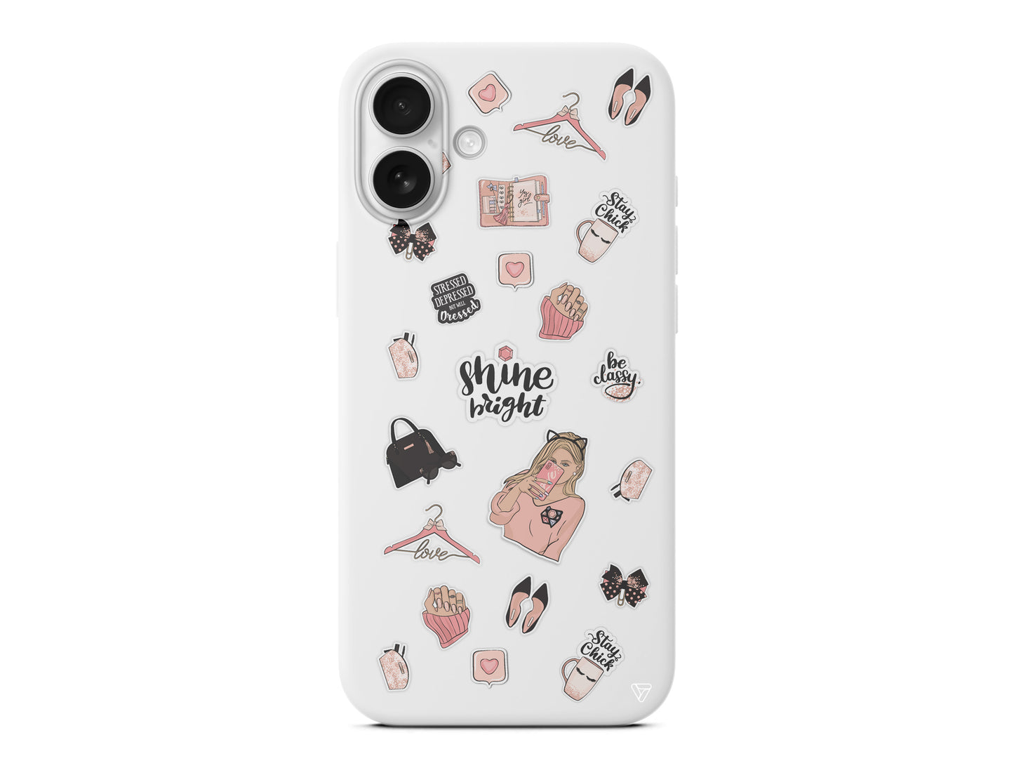 Shine Bright Lansman Model İçi Kadife Silikon Telefon Kılıfı – Plus Serisine Özel