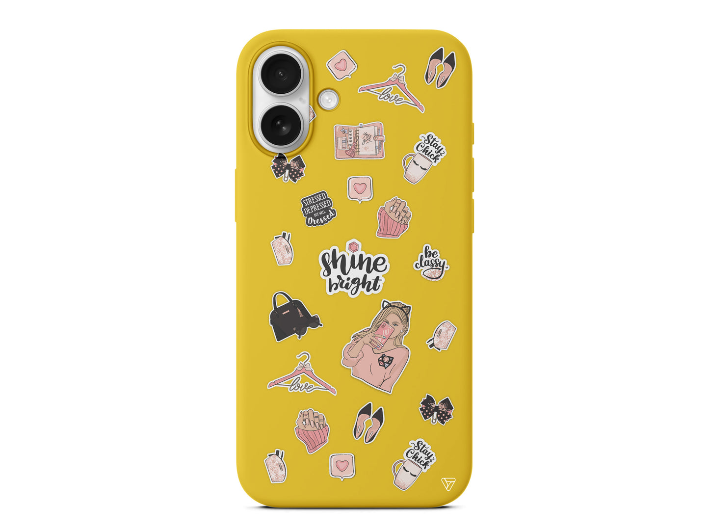 Shine Bright Lansman Model İçi Kadife Silikon Telefon Kılıfı – Plus Serisine Özel