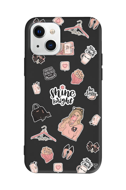 Shine Bright Lansman Model İçi Kadife Silikon Telefon Kılıfı – Plus Serisine Özel