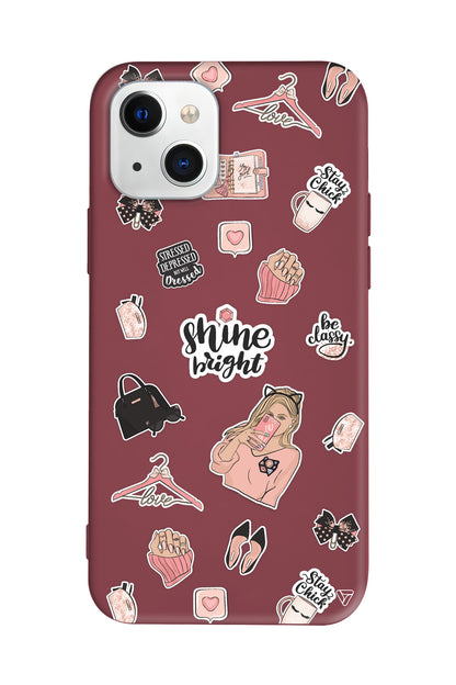 Shine Bright Lansman Model İçi Kadife Silikon Telefon Kılıfı – Plus Serisine Özel