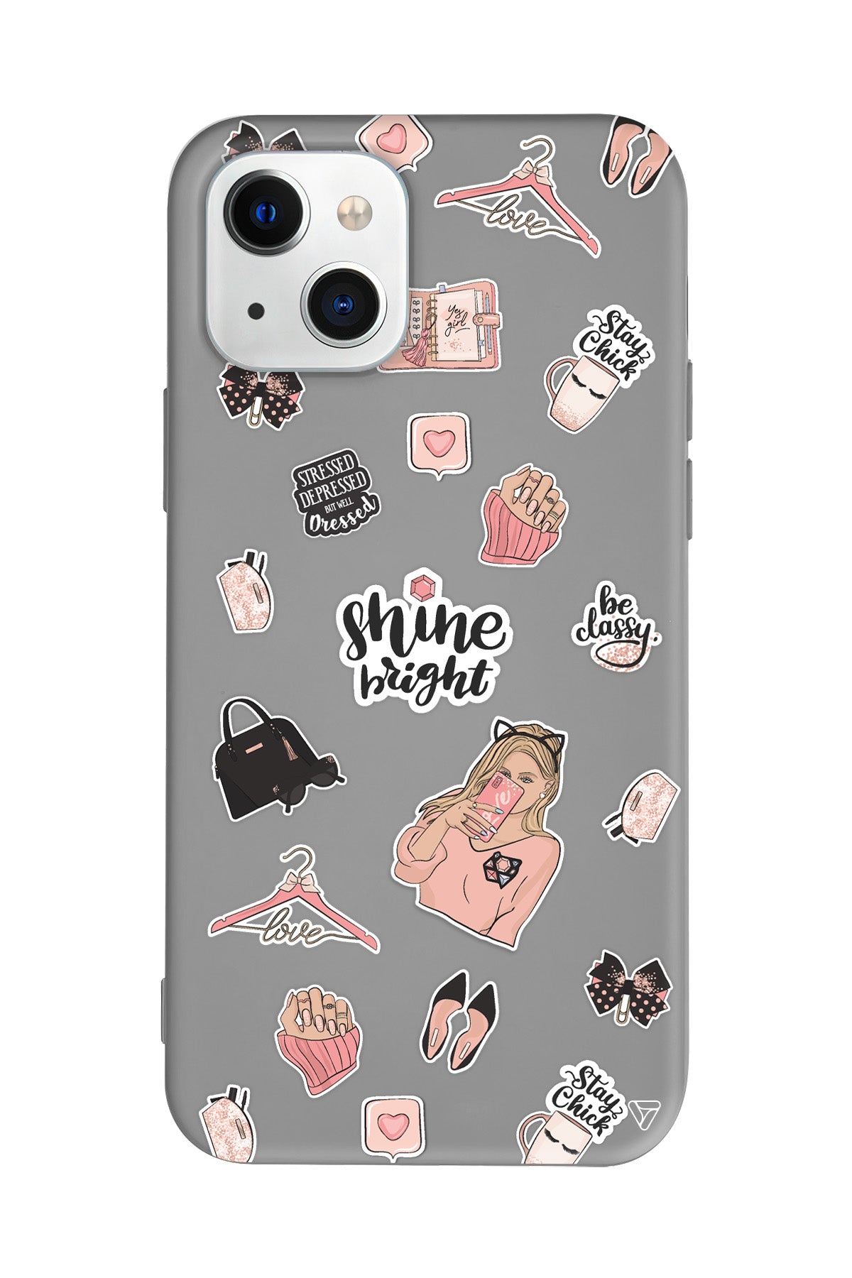 Shine Bright Lansman Model İçi Kadife Silikon Telefon Kılıfı – Plus Serisine Özel