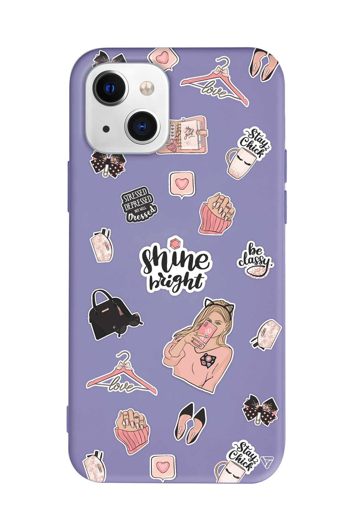 Shine Bright Lansman Model İçi Kadife Silikon Telefon Kılıfı – Plus Serisine Özel