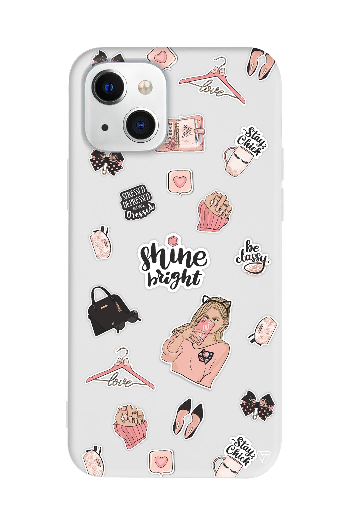 Shine Bright Lansman Model İçi Kadife Silikon Telefon Kılıfı – Plus Serisine Özel