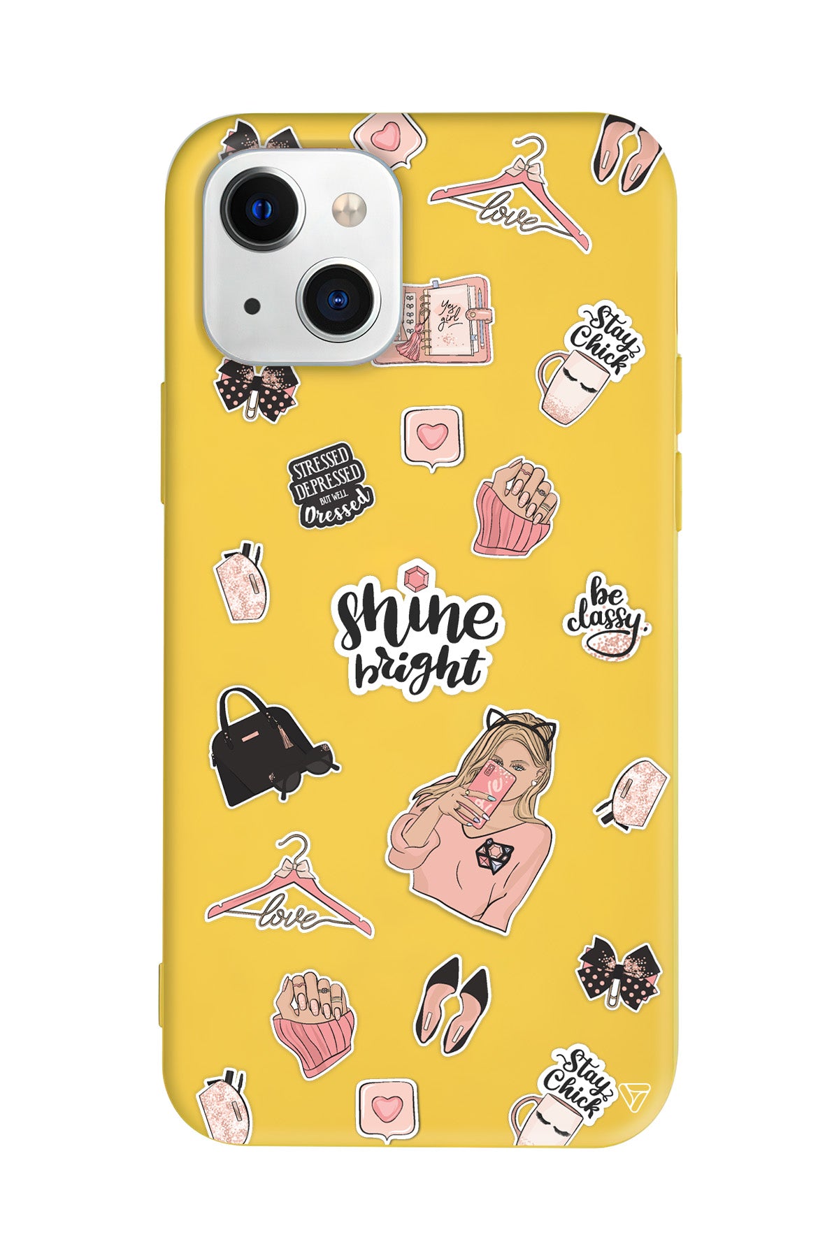 Shine Bright Lansman Model İçi Kadife Silikon Telefon Kılıfı – Plus Serisine Özel