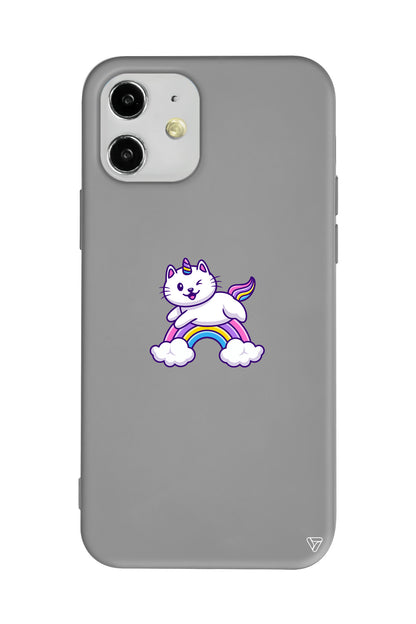 Caticorn Lansman Model İçi Kadife Silikon Telefon Kılıfı