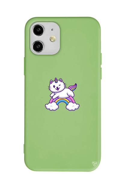 Caticorn Lansman Model İçi Kadife Silikon Telefon Kılıfı