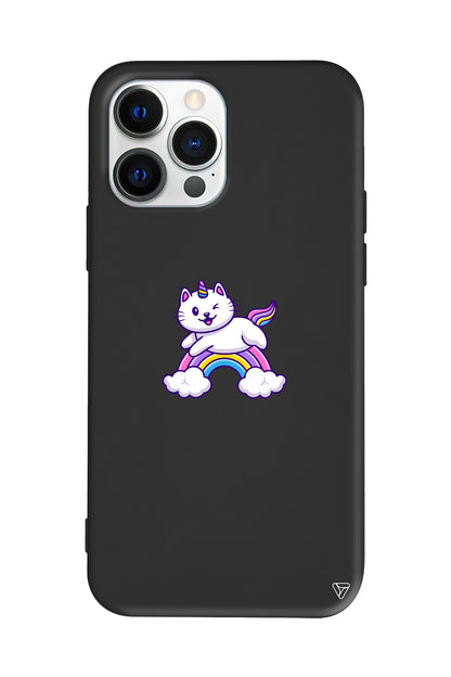 Caticorn Lansman Model İçi Kadife Silikon Telefon Kılıfı