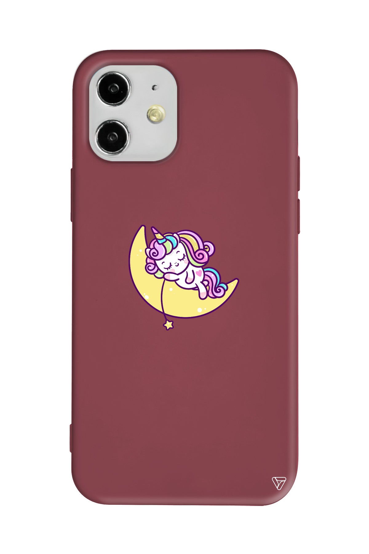 Sleepy Unicorn Lansman Model İçi Kadife Silikon Telefon Kılıfı